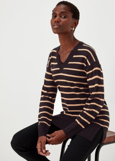 Black Stripe Soft Touch Jumper