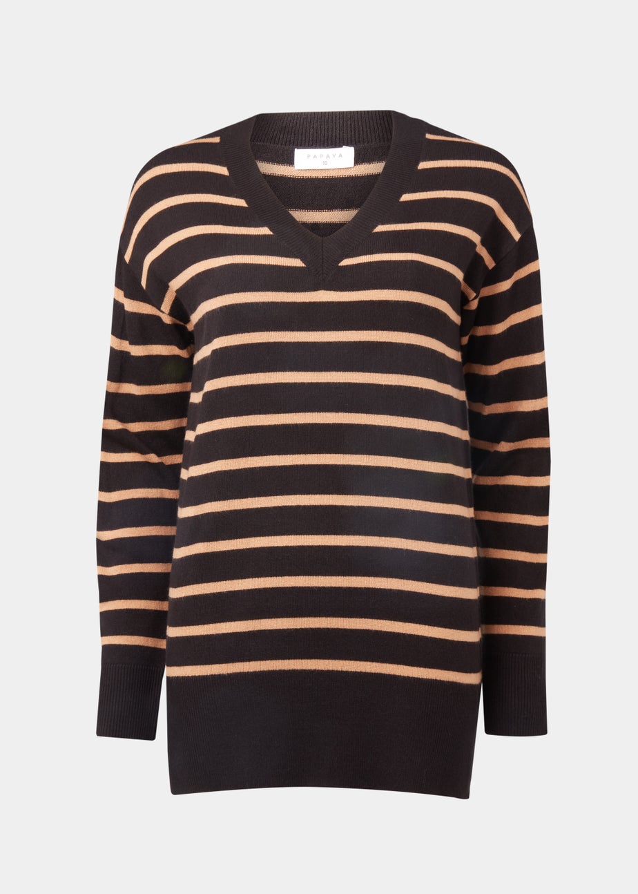 Black Stripe Soft Touch Jumper