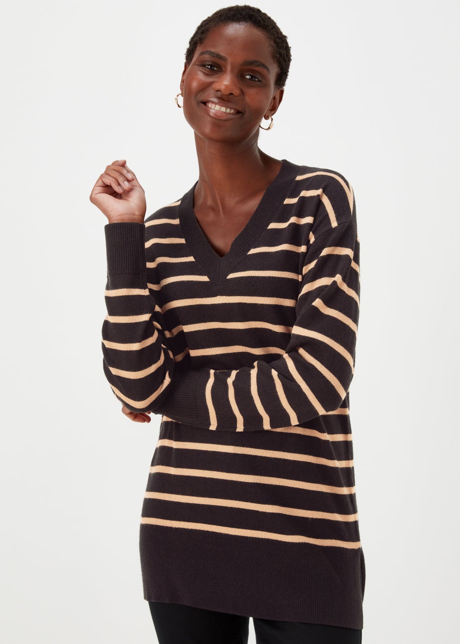 Black Stripe Soft Touch Jumper