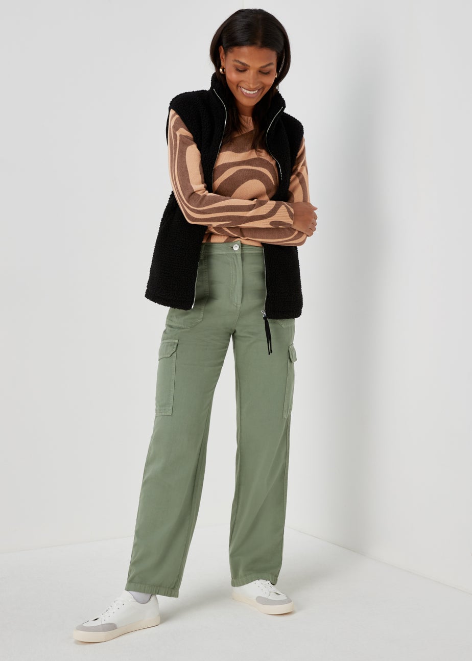 Brown Swirl Print Super Soft Jumper