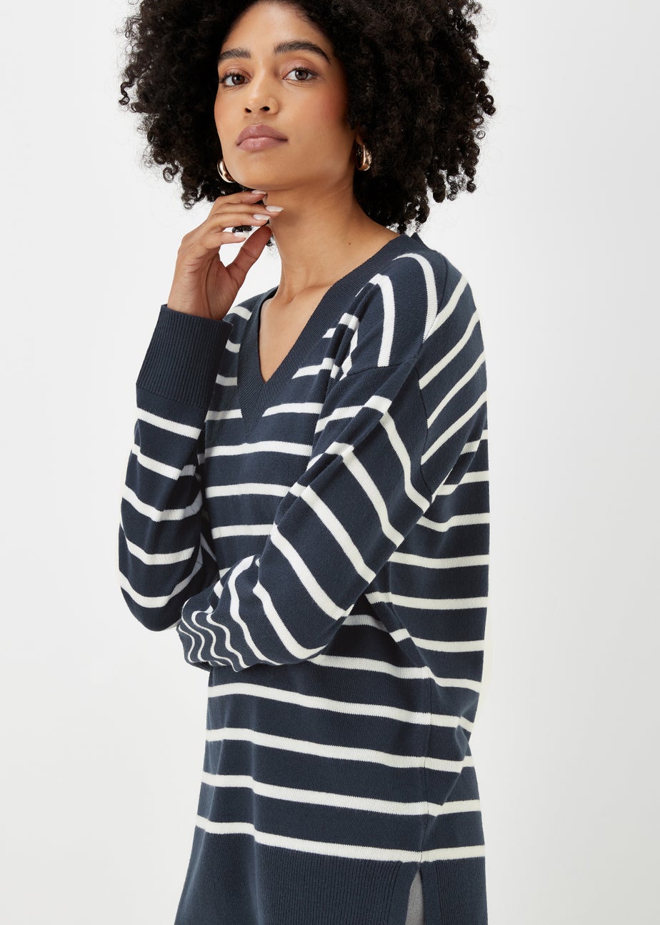 Navy Stripe Soft Touch Jumper