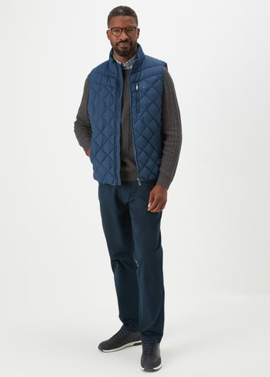 Lincoln Charcoal Mock Shirt Cable Knit  Jumper