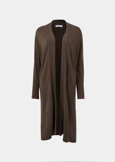 Brown Longline Cardigan