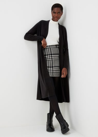 Black longline Cardigan