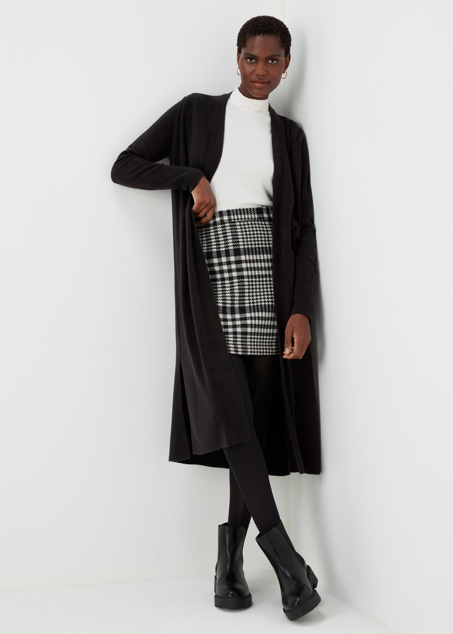 Black longline Cardigan