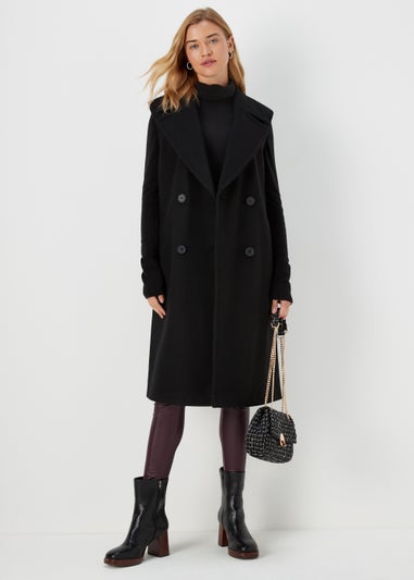 Black Super Soft Roll Neck Jumper