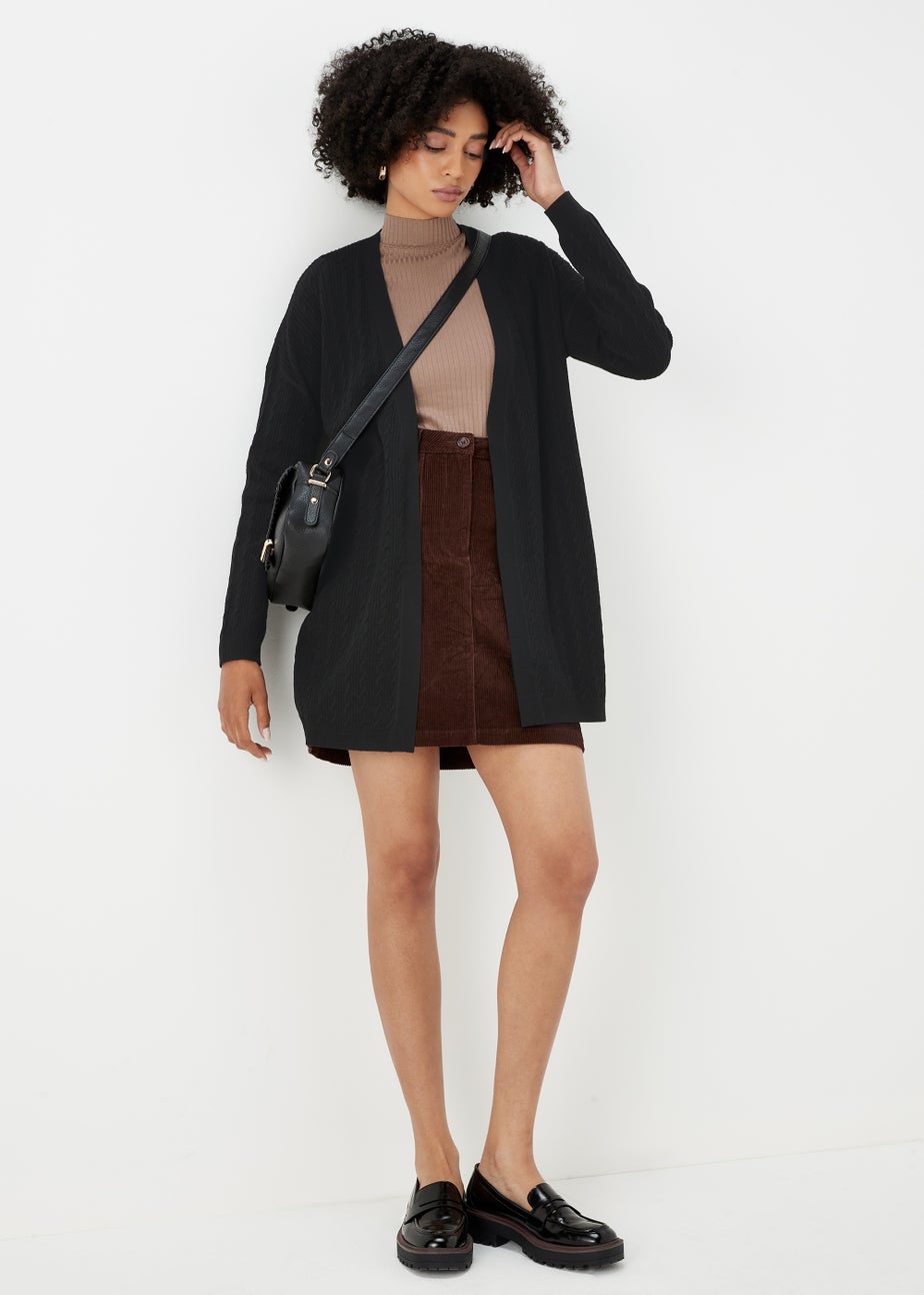 Black Baby Cable Cardigan