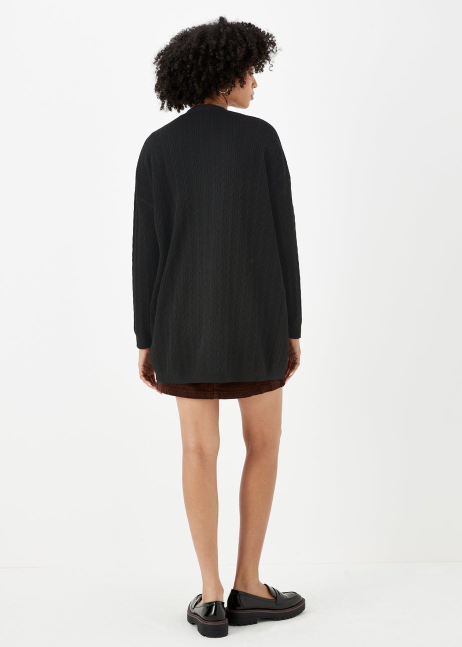 Black Baby Cable Cardigan