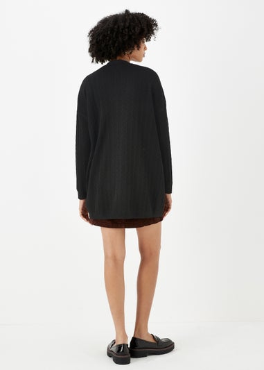 Black Baby Cable Cardigan