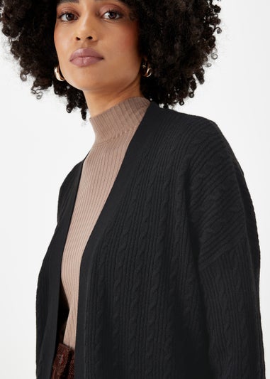 Black Baby Cable Cardigan