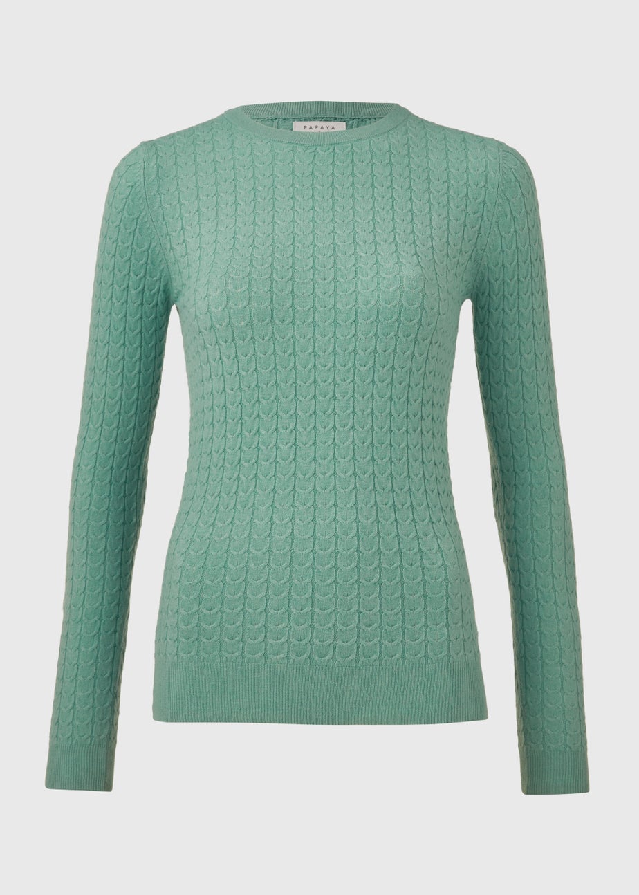 Green Baby Cable Jumper