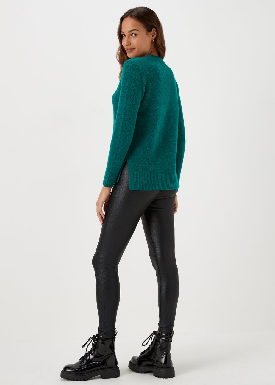 Teal Crew Neck Jumper