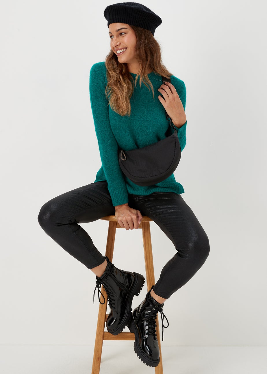 Teal Crew Neck Jumper