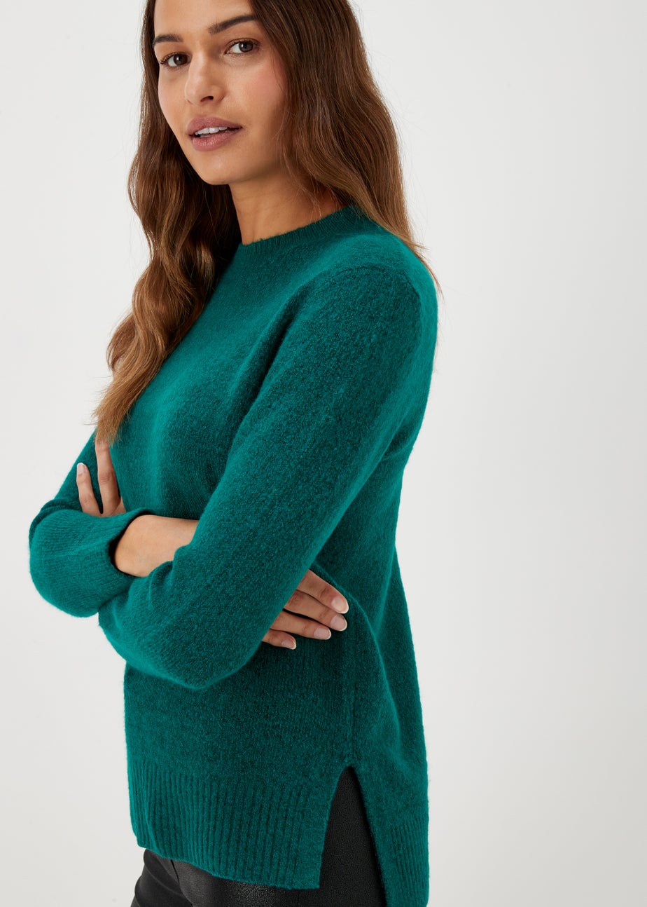 Teal Crew Neck Jumper