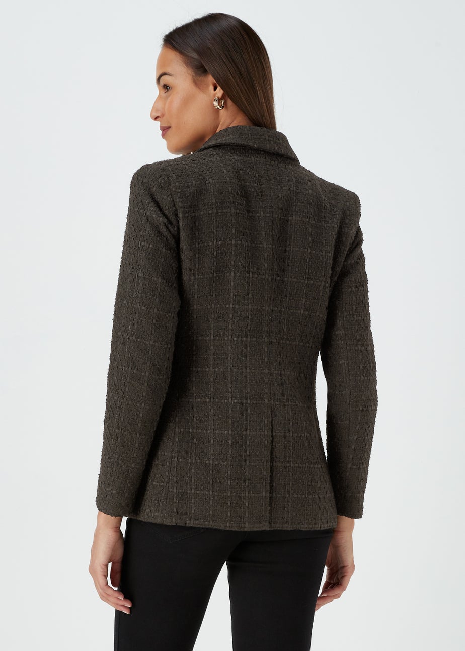 Et Vous Black Textured Blazer