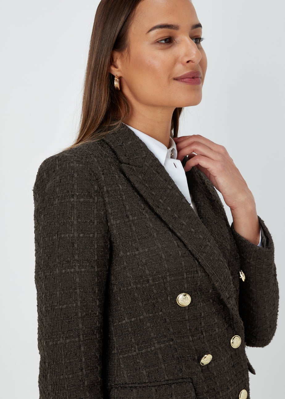 Et Vous Black Textured Blazer