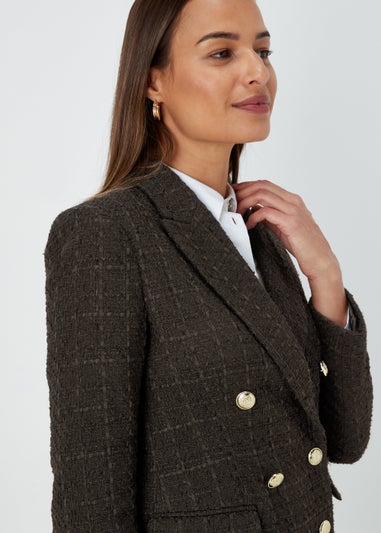 Et Vous Black Textured Blazer
