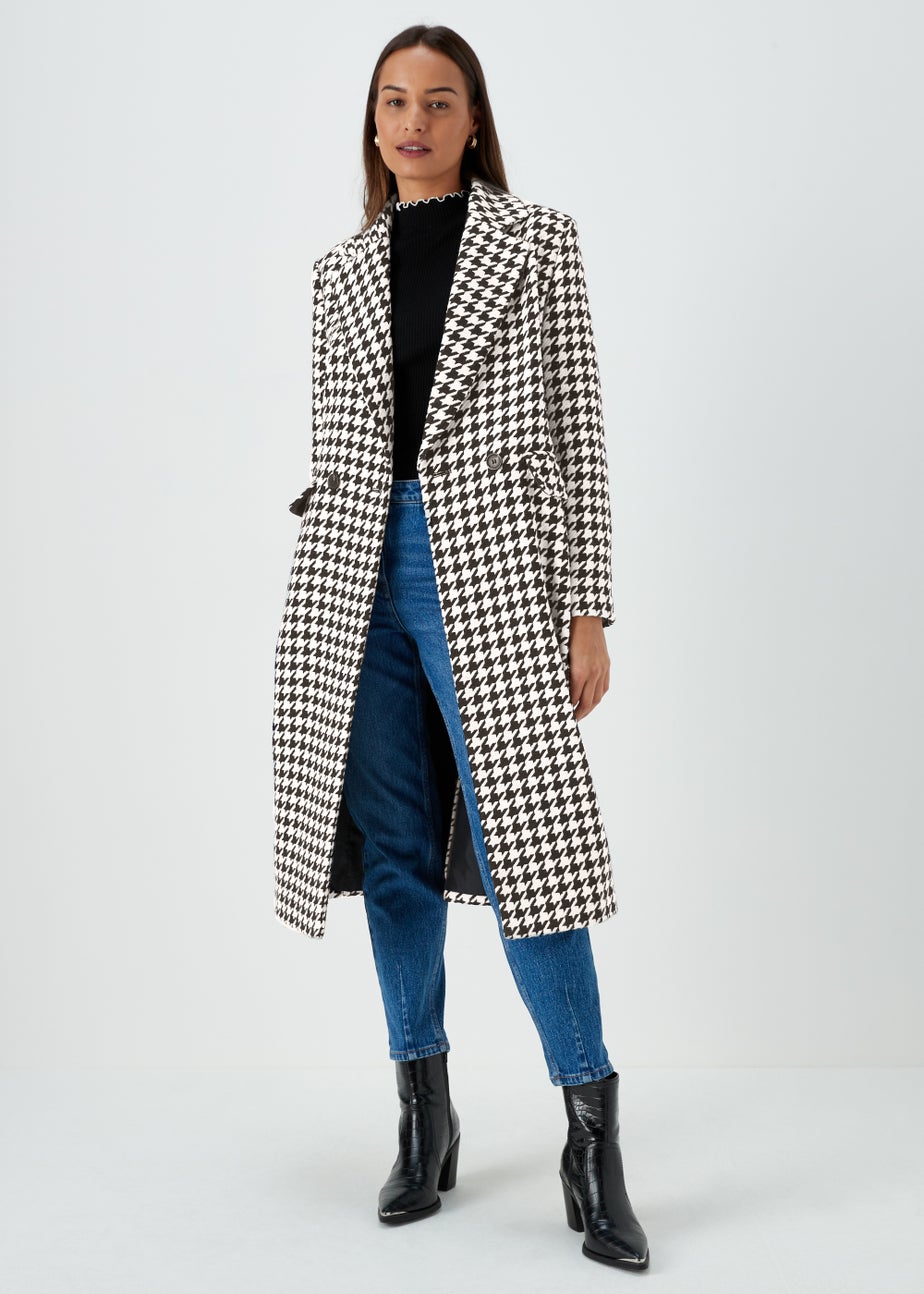 Et Vous Monochrome Dogtooth Formal Coat