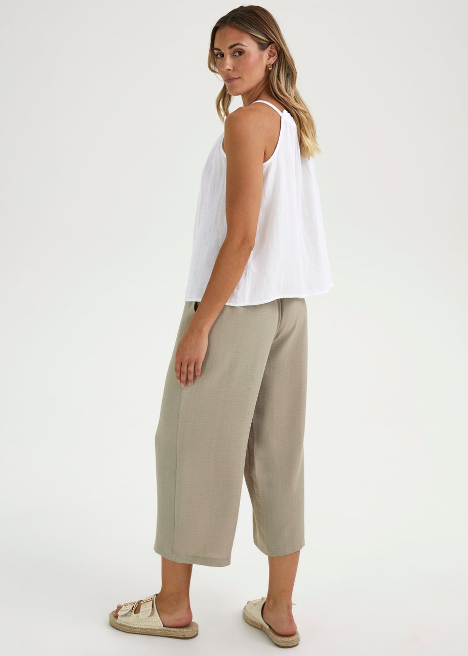 Stone Cropped Trousers