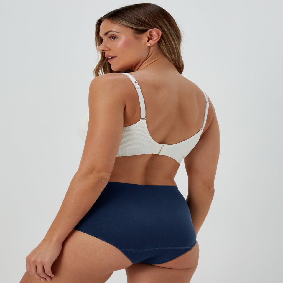 3 Pack Multicoloured Seamless Full Knickers