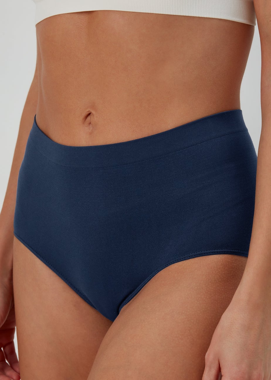 3 Pack Multicoloured Seamless Full Knickers