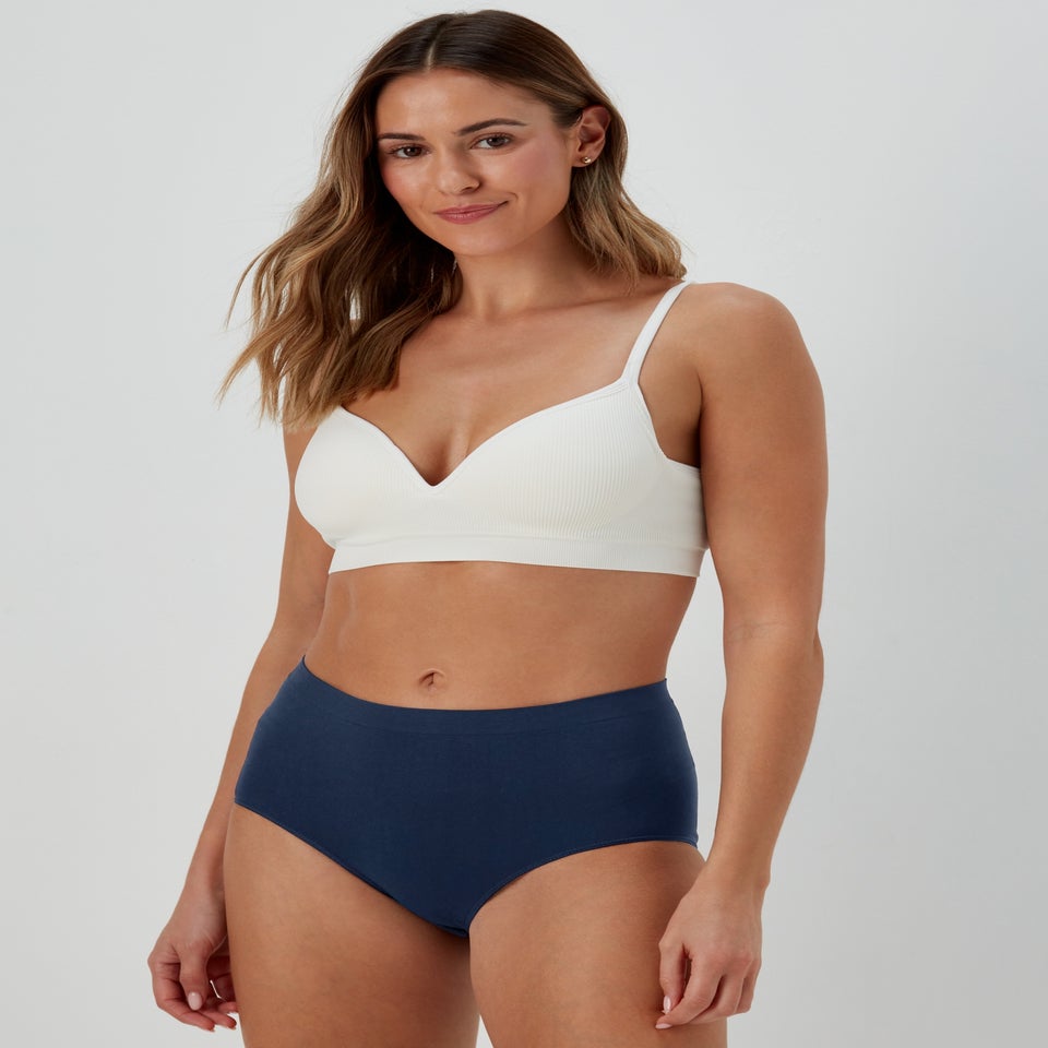 3 Pack Multicoloured Seamless Full Knickers