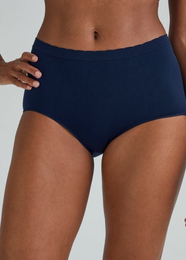 3 Pack Multicoloured Seamless Full Knickers