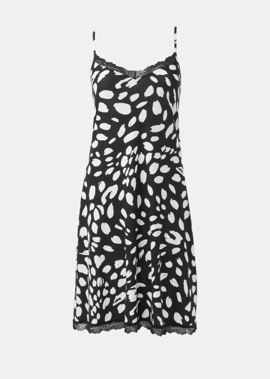 Black Print Soft Touch Nightie