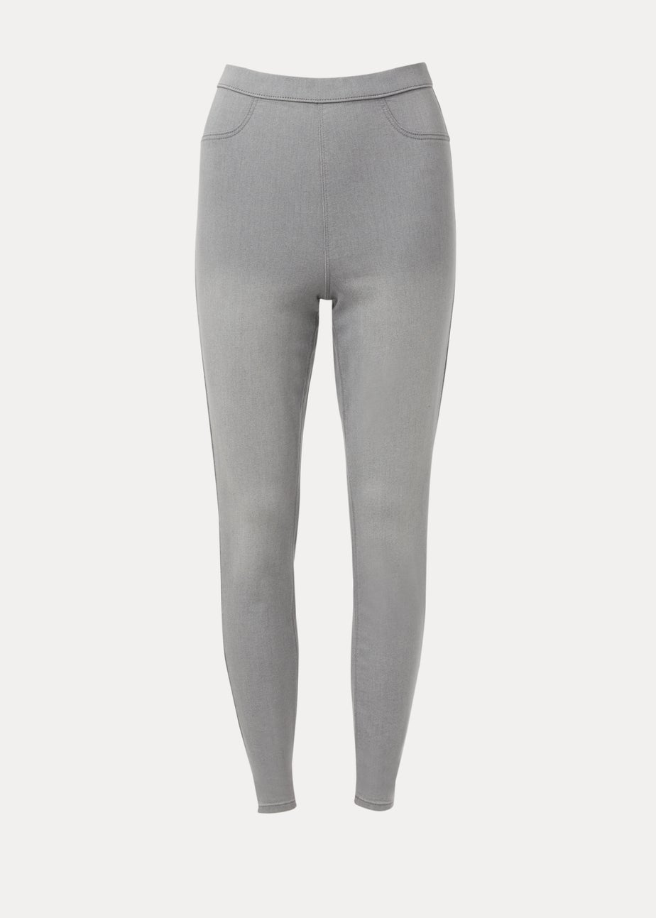 Rosie Grey Washed Pull On Jeggings