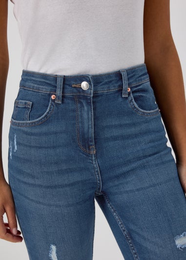 April Mid Wash Ripped Super Skinny Jeans