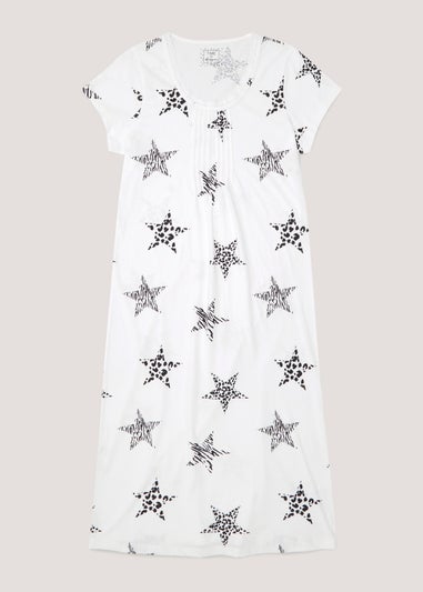 Cream Star Longline Nightie