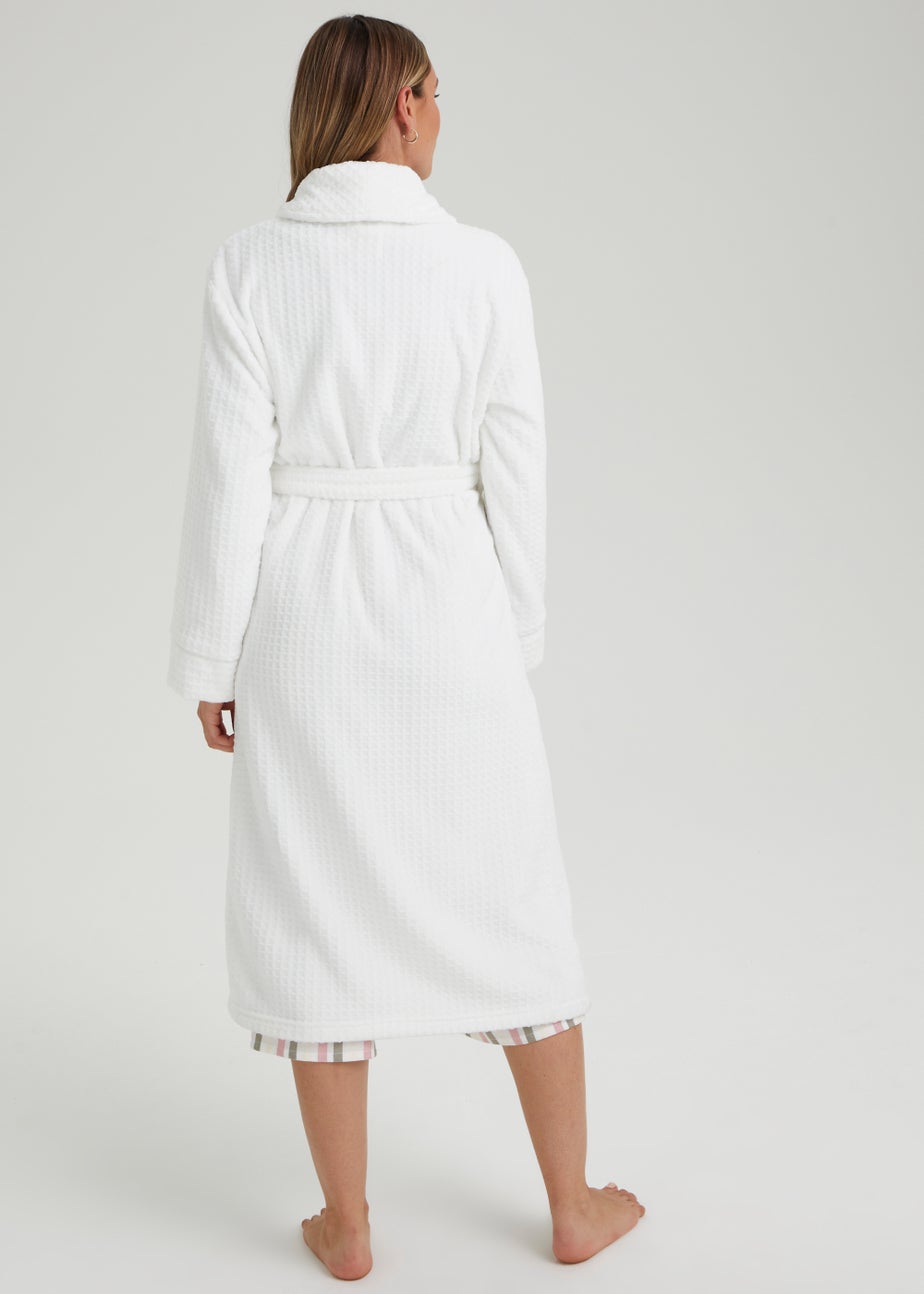 White Waffle Dressing Gown