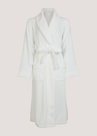 White Waffle Dressing Gown