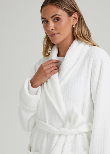 White Waffle Dressing Gown