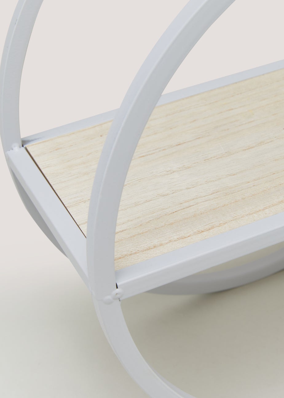 Grey Metal Single Shelf