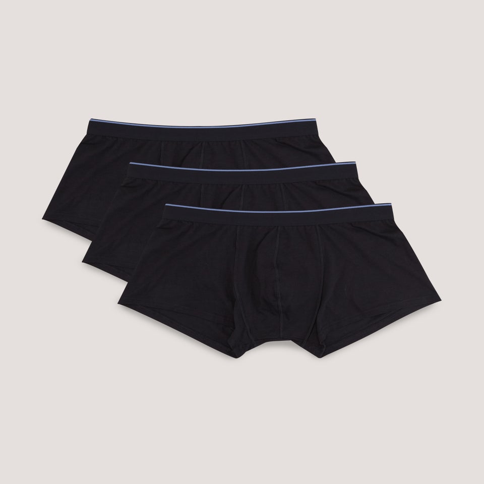 3 Pack Black Hipsters