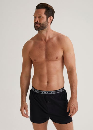 5 Pack Black Loose Fit Boxers