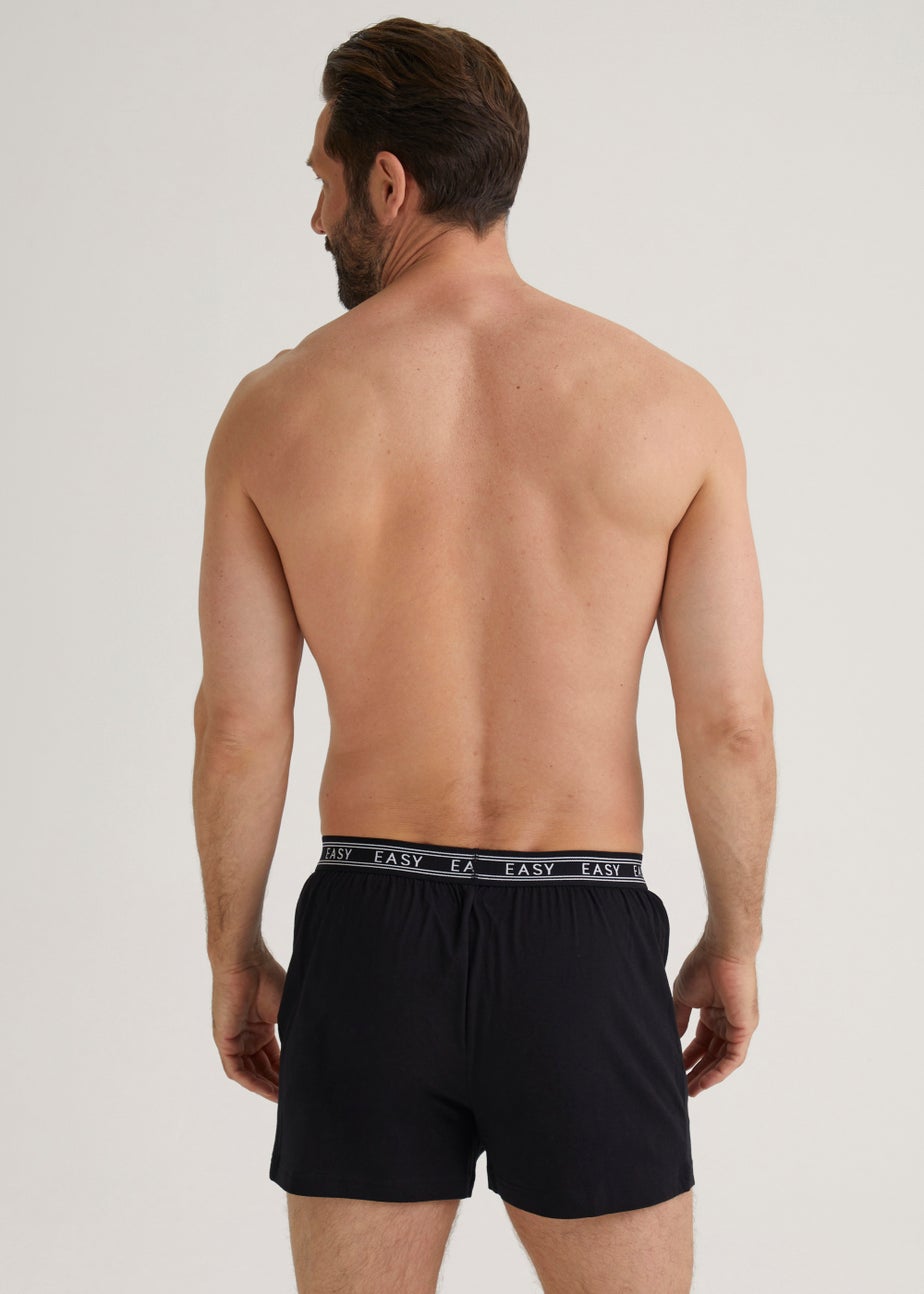 5 Pack Black Loose Fit Boxers