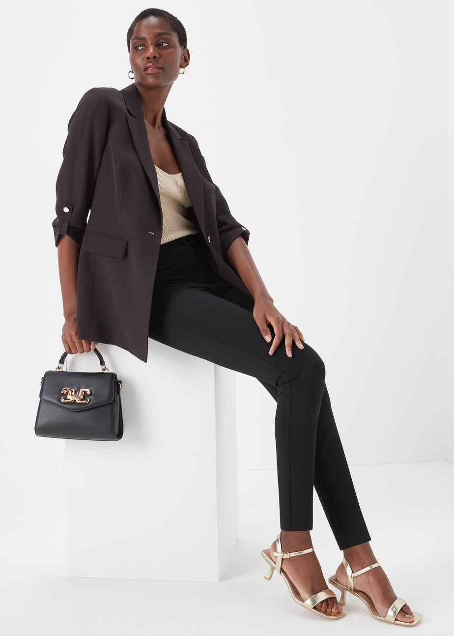 Et Vous Black Crepe Blazer