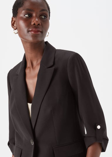 Et Vous Black Crepe Blazer