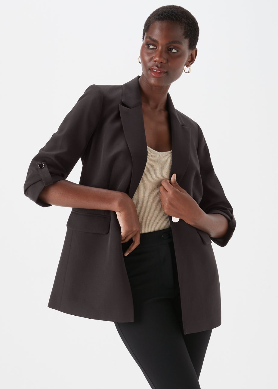 Et Vous Black Crepe Blazer
