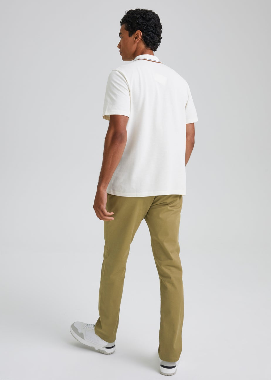 Stone Slim Fit Stretch Chinos