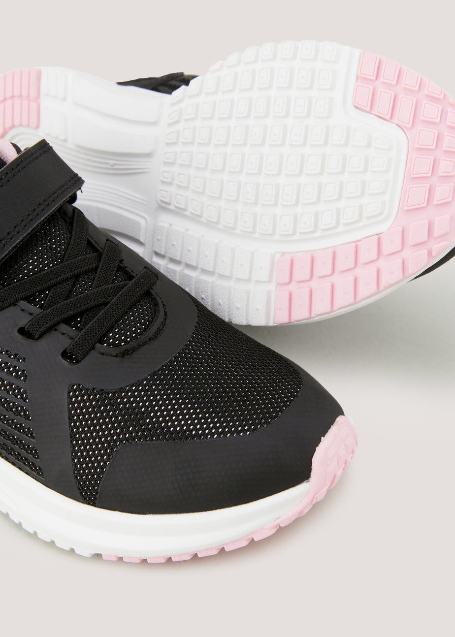 Girls Black Metallic Trainers (Younger 10-Older 5)