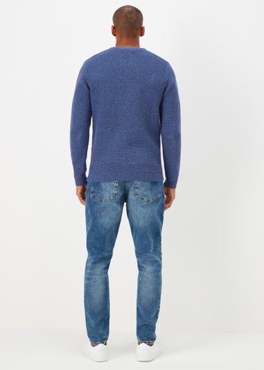 Cobalt Blue Knitted Sweatshirt