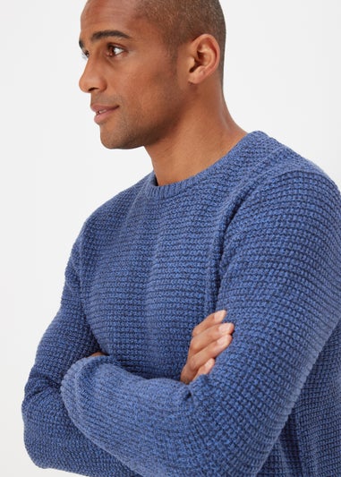 Cobalt Blue Knitted Sweatshirt