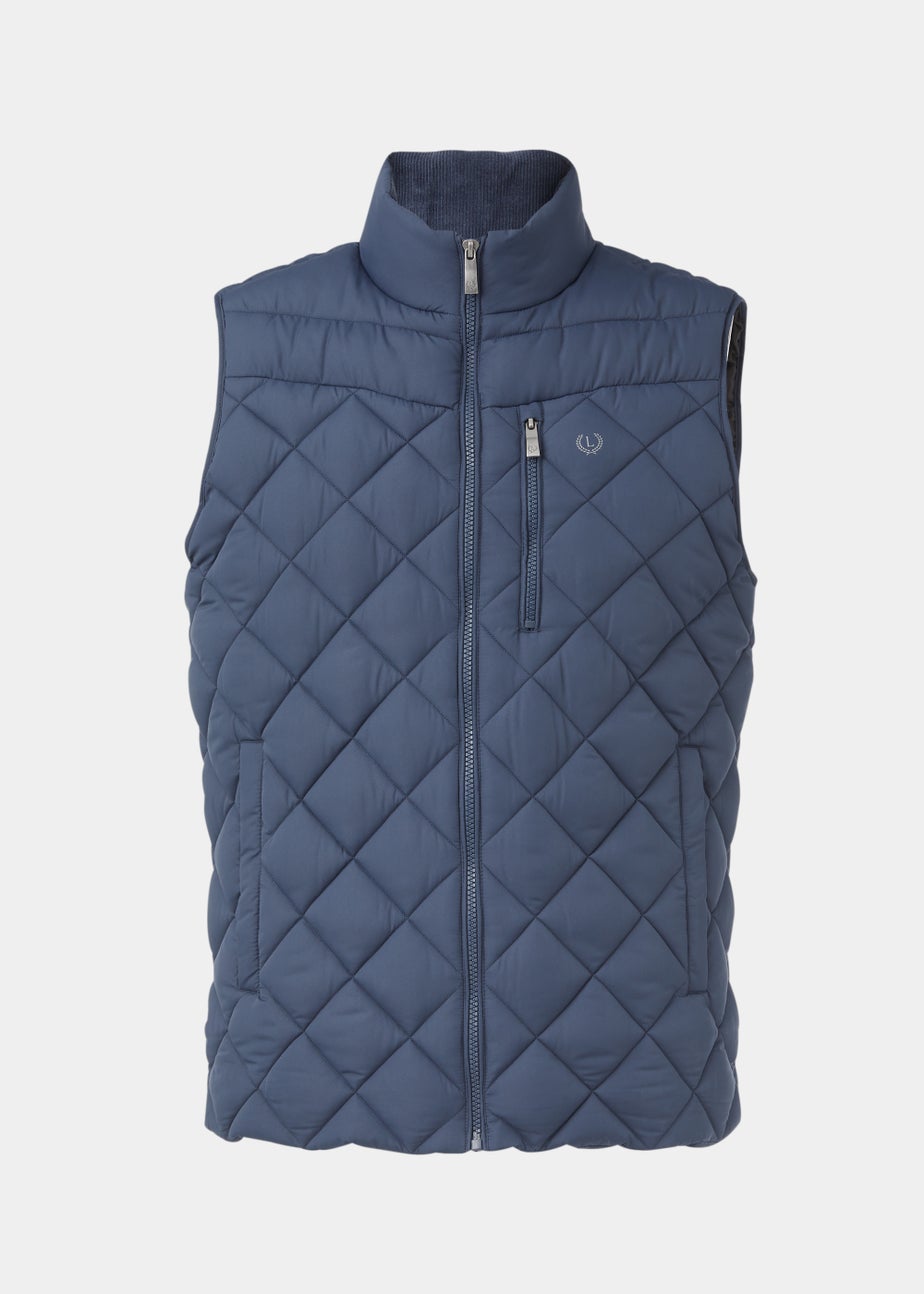 Lincoln Navy Diamond Quilt Gilet