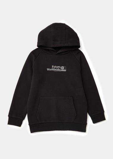 Boys Black Future Worldwide Hoodie (4-13yrs)