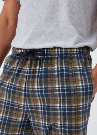 Green Check Microfleece Pyjama Bottoms