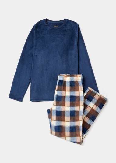 Brown Coral Fleece Pyjama Set