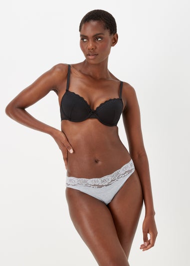 2 Pack Pink & Black T-Shirt Bra